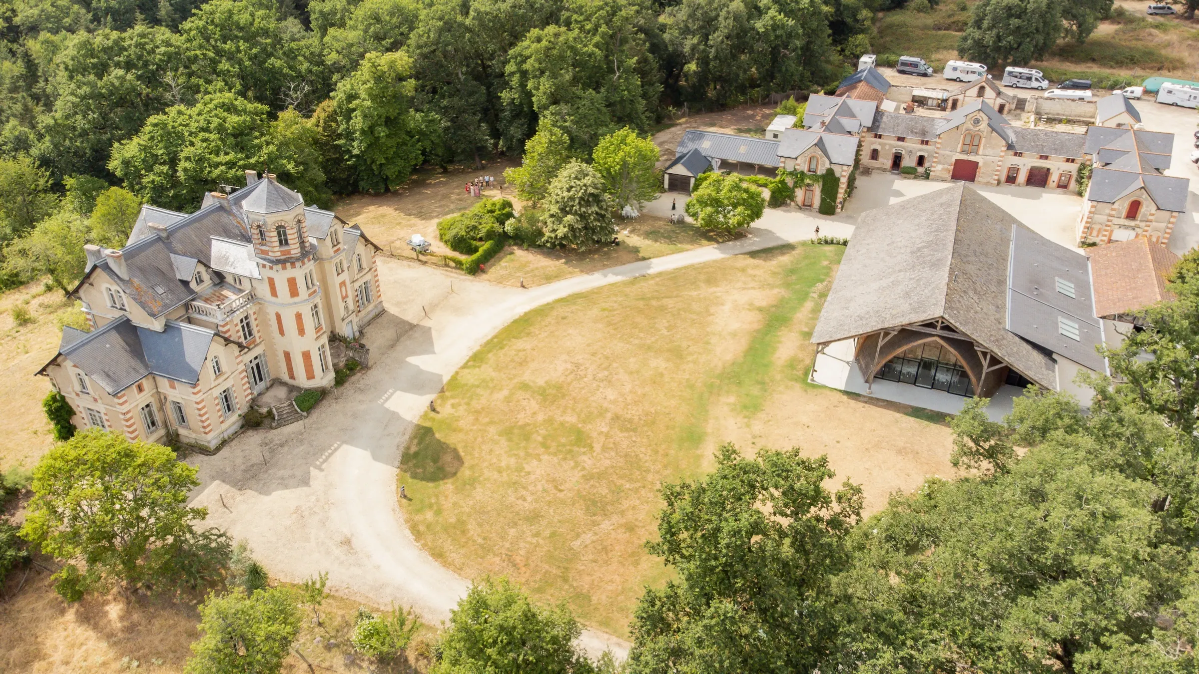 Prise de vue du ciel avec un drone 